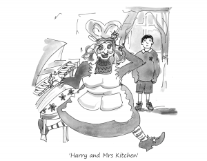Illustration 3. Harry and Mrs Kitchen A story with music - An excerpt from A Wizard in the Kitchen